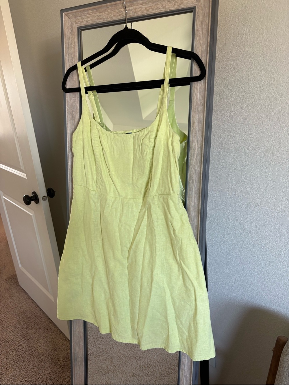 Old Navy Light Yellow Sleeveless Mini Dress